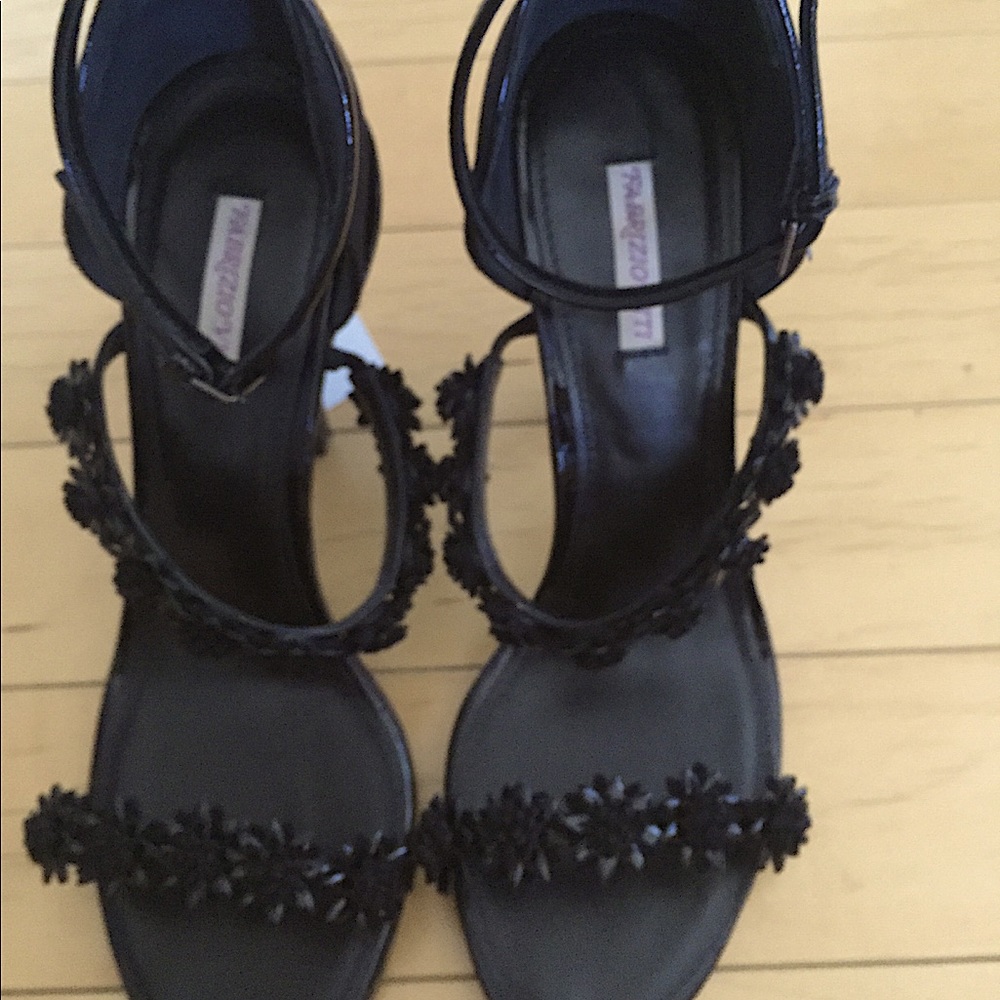 Fabrizio Viti Daisy Black Patent Sandals 8.5